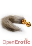 Fox Tail Buttplug - Gold (Shots Toys - Ouch!)