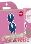 Smartballs Duo - white/dark blue (Fun Factory)