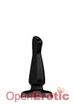 Buttplug - Rubber - 4 Inch - Model 3 - Black (Bottom Line)