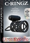 Thick Dick Silicone Vibrating Cage - Black (Pipedream - Fantasy C-Ringz)