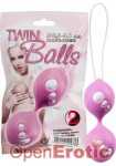 Twin Balls - rosa/wei (You2Toys)