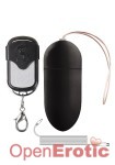 Rechargeable Vibrating Egg Black - Big Size (Shots Toys)