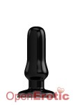 Buttplug - Rubber - 5 Inch - Model 4 - Black (Bottom Line)