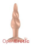 Buttplug - Rubber - 7 Inch - Model 5 - Flesh (Bottom Line)