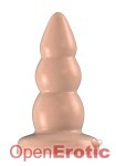 Buttplug - Rubber - 7 Inch - Model 6 - Flesh (Bottom Line)