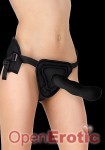 Deluxe Silicone Strap On - 10 Inch - Black (Shots Toys - Ouch!)