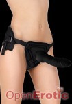 Deluxe Silicone Strap On - 10 Inch - Black (Shots Toys - Ouch!)