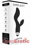 Verne - G-Spot and Clitoral Vibrator - Black (Shots Toys - Simplicity)