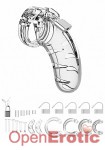 Model 03 - Chastity - 4.5 Inch - Cock Cage - Transparent (Shots Toys - Mancage)