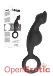 No. 62 Dildo with Metal Ring - Black (SONO)