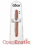 12 Inch Slim Double Dildo - Tan (Pipedream - King Cock)