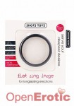 Flat Cock Ring - Black - Large (Shots Toys)