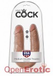 Medium Double Trouble - Tan (Pipedream - King Cock)