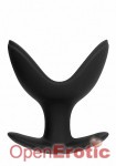 Butt Plug - Split 5 - 4 Inch - Black (Shots Toys - Plug and Play)