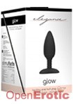 Heating Anal Butt Plug - Glow - Black (Shots Toys - Elegance)