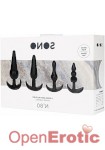 No. 80 - 4-Piece Butt Plug Set - Black (SONO)