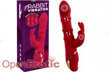 Rabbit Vibrator with 3 Moving Rings 