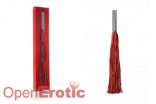 Whip Leather Metal Long Red 