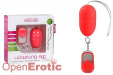 10-Speed Remote Vibrating Egg Red - Medium Size 