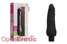 Realistic Skin Vibrator Small - Black 