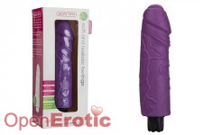Realistic Skin Vibrator - Big Size Purple 