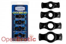 TitanMen Tools - Cock Ring Set Black 