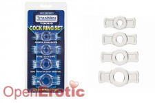 TitanMen Tools - Cock Ring Set Clear 