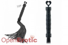 Silicone Bondage Whip - Black 