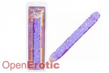 Crystal Jellies Jr. Double Dong 12 Inch - Purple 