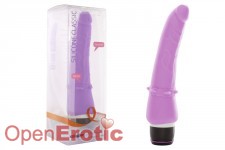 Silicone Classic Smooth Vibrator - Purple 