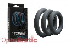 OptiMALE - 3 C-Ring Set - Thick - Slate 