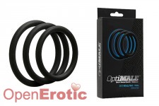 OptiMALE - 3 C-Ring Set - Thin - Black 
