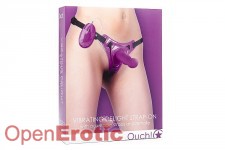 Vibrating Delight Strap-On - Purple 