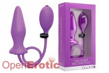 Inflatable Silicone Plug - Purple 