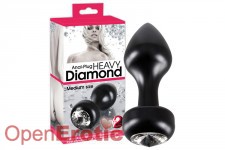 Anal Plug Heavy Diamond - Medium Size 