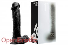 Realistic Cock - 11 Zoll - with Scrotum - Black 