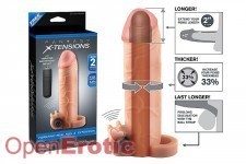 Vibrating Real Feel 2 Zoll Extension - Flesh 