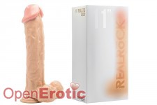 Realistic Cock - 11 Zoll - with Scrotum - Skin 