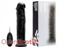 Vibrating Realistic Cock - 11 Zoll - Black 