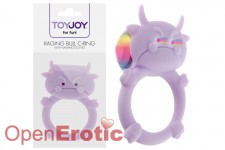 Raging Bull C-Ring with Flashing LED Eys - Lavender 