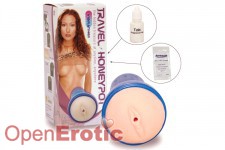 Travel Honeypot - Vibrating Tube Vagina 