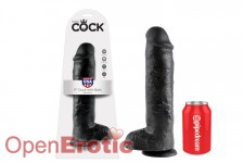 11 Inch Cock - with Balls - Black 