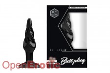 Buttplug - Rubber - 5 Inch - Model 5 - Black 