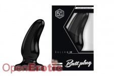 Buttplug - Rubber - 5 Inch - Model 7 - Black 