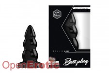 Buttplug - Rubber - 4 Inch - Model 6 - Black 