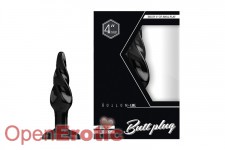 Buttplug - Rubber - 4 Inch - Model 5 - Black 