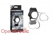 Rock Hard Vibrating Ring  - Black 