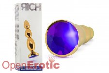 Gold Plug - 4,8 Inch - Purple Sapphire 