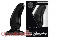 Buttplug - Rubber - 7 Inch - Model 7 - Black 