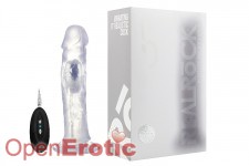 Vibrating Realistic Cock - 9 Inch - Transparent 